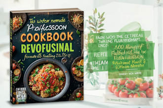 write professional cookbook recipe book, cookbook design, cookbook formatting