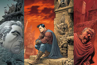 draw illustration, comic book, album cover, and fan art