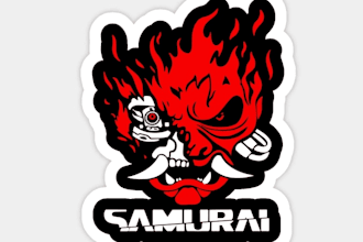 make a simple japanese style logo