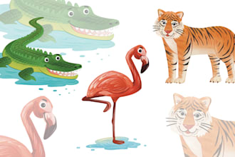 draw adorable animal characters