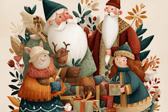 design christmas themed illustration