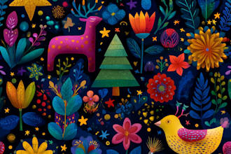 create festive holiday christmas design illustration