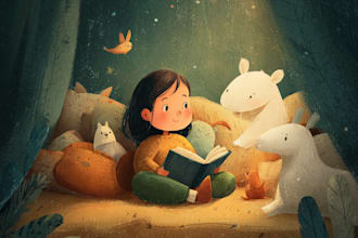 chrismas children book illustration holiday kids story
