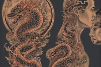 make awesome japanese tattoo, resume tattoo design