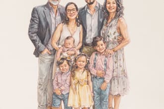 do a wonderful family portrait