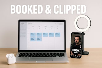 pitch and book you on top video podcasts in your niche for viral clips