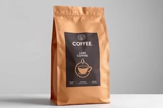 design coffee bag , coffee packaging and coffee label
