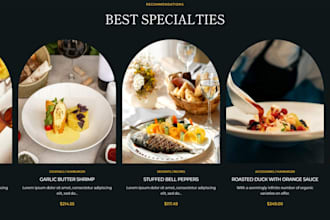 design squarespace restaurant wix food truck cafe pizza menu food website
