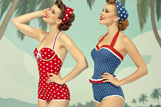 make a pin up girl and pin up girl