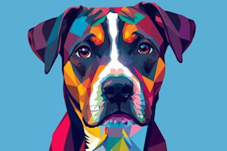 make an awesome pop art wpap pet portrait