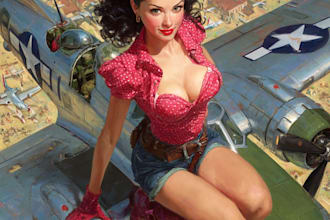 draw a cute and sexy pin up pinup girl