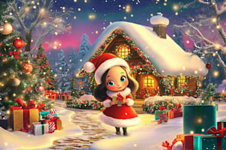design christmas ecard,invitation,animated video,christmas video,birthday