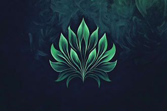 draw mystic herbal symbol with sacred geometry