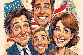 create unique and expressive cartoon caricatures