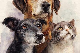 paint stunning pet portrait