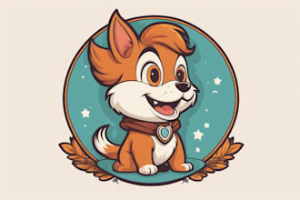 create cartoon mascot logo for your brand