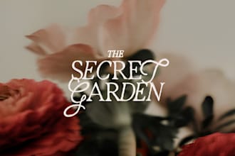 design elegant floral, vintage, and handcrafted premium logo design