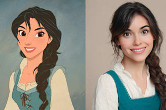 do disney cartoon portrait
