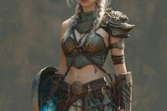 draw epic dungeons and dragons character illustrations