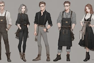do semi realistic character design