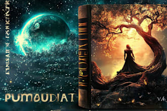 create an epic fantasy book cover
