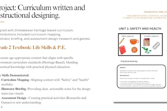 create curriculum based content, lesson plans and learning activities