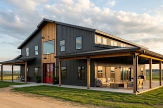 design barndominium plans, cabin, cottage, village house, architecture plan