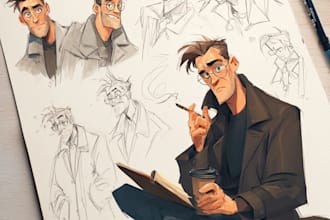 character concept art and character design