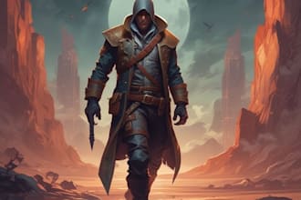 draw 2d game character or 2d game character