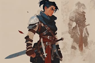 draw a quality dnd character portrait