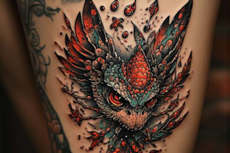 create custom and detailed tribal tattoo design