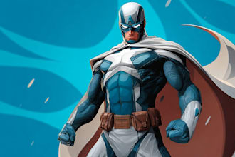 design cool superhero character art