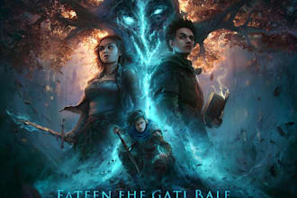 do fantasy book cover design, thriller book cover