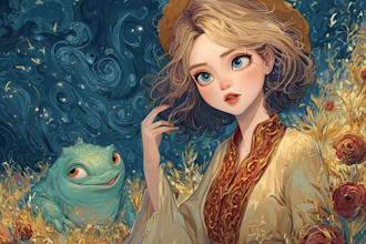 create a magical disney style portrait from your photo