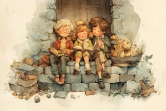 design children book illustration and story book illustratio