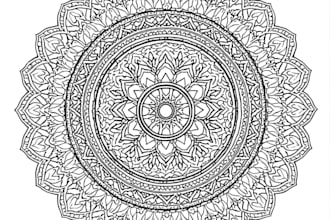 make adult mandala coloring pages for amazon kdp