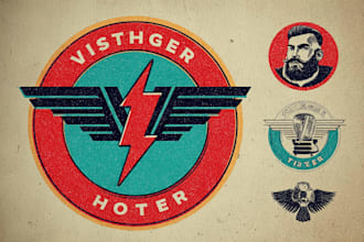 design a retro vintage logo