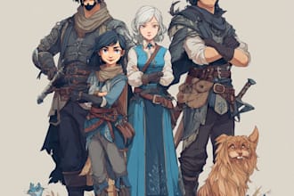 make dnd character, fantasy character, dnd party