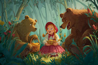 illustrate whimsical and professional children books