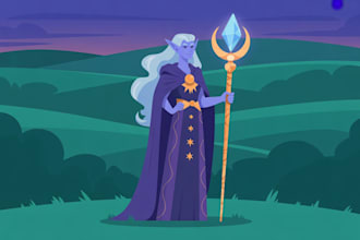 draw a fantasy illustration for you