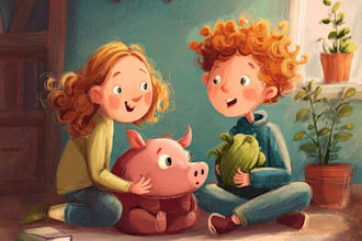 chrismas children book illustration holiday kids