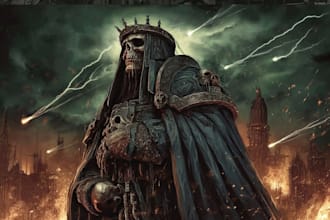 create warhammer style dark fantasy art