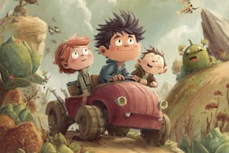 chrismas children book illustration holiday kids story