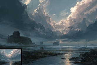 design original game concept art in aaa quality