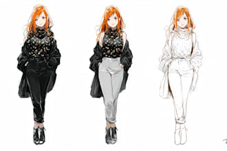 sketch you color anime sketch art