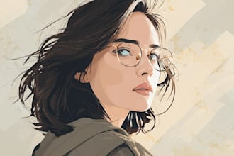 paint your photo into amazing vector portrait art