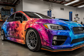 make eye catching your car and vehicle wrap design