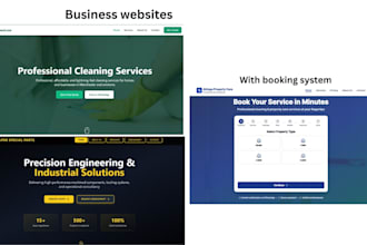 create a booking and payment website for your  business