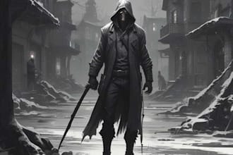 fantasy horror and fantasy horror character art