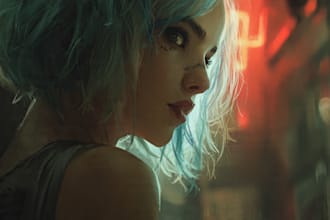 create amazing cyberpunk, sci fi, and portrait artwork